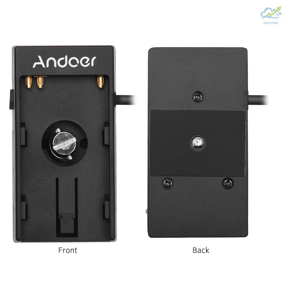 GG Andoer Camera DV Battery Power Supply Mount Plate Adapter with 1/4 Inch Screw for Blackmagic Cinema Pocket Camera BMPCC 4K for  BP-U30 U60 U90 BP-U Battery