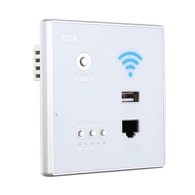 Thiết Bị Phát Wifi Thông Minh Gắn Tường 300mbps 110v / 220v 2.4ghz