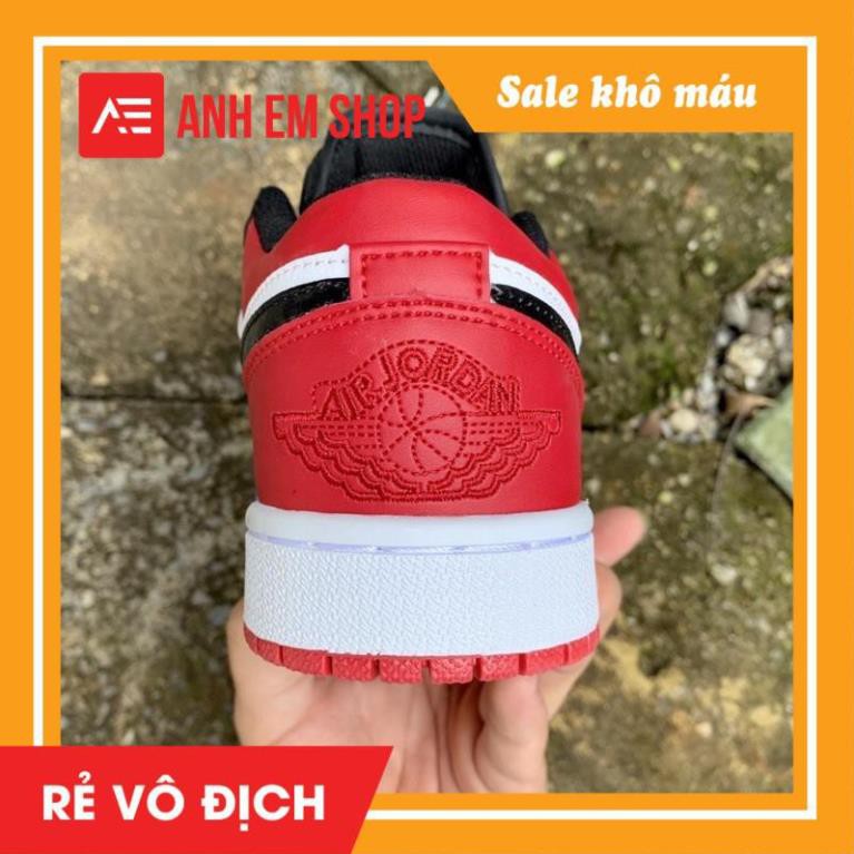 giày thể thao jo++da𝐒𝐢ê𝐮 𝐑ẻ thấp đỏ đen bản cao cấp