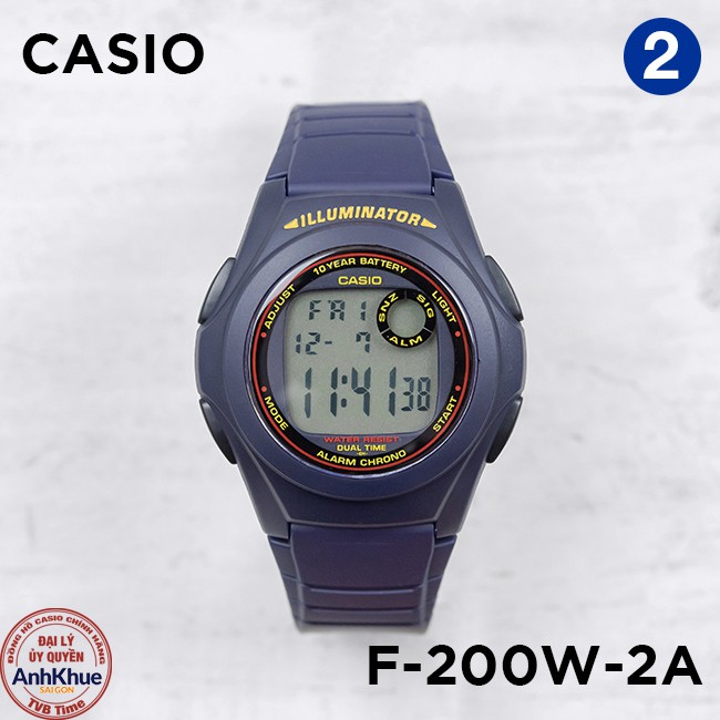 Đồng hồ nam dây nhựa Casio Standard chính hãng Anh Khuê F-200 & F-201 Series | BigBuy360 - bigbuy360.vn