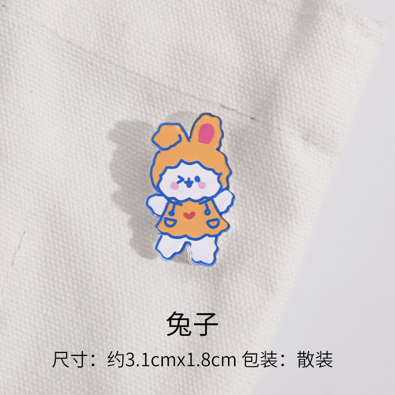 Trâm Cài Áo In Họa Tiết Hoạt Hình Xinh Xắn Sáng Tạo