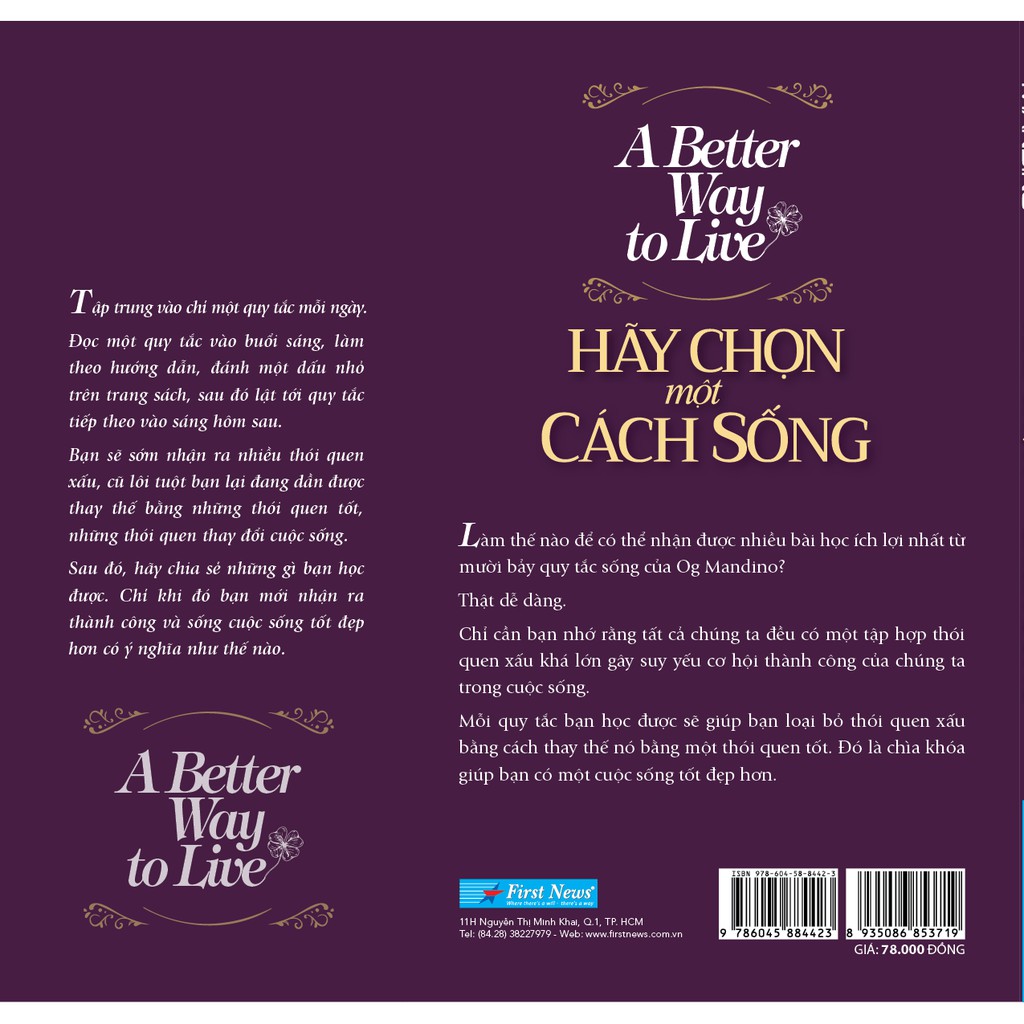 Sách-Hãy chọn một cách sông(A better way to live)