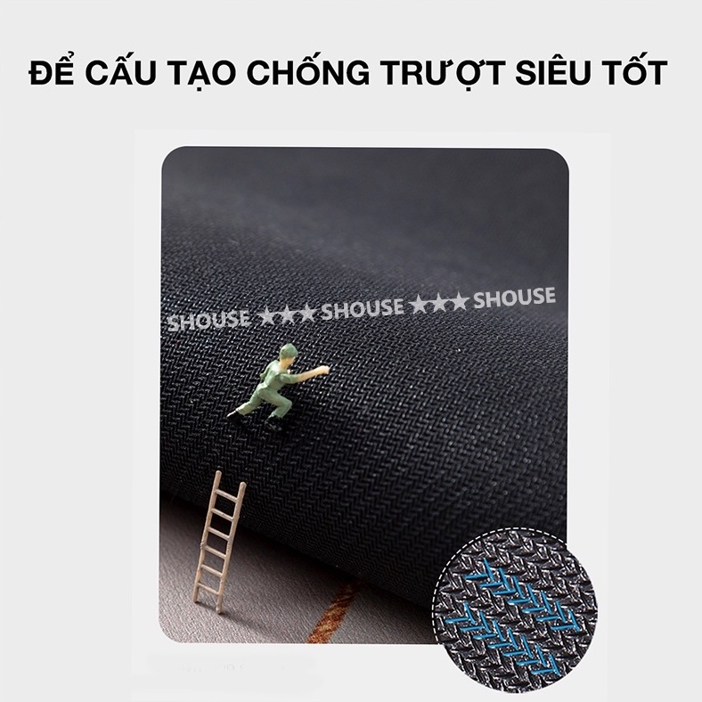 Thảm Lau Chân chùi chân Silicon vân đá đế cao su chống trơn trượt siêu thấm hút nước phòng tắm cho khách sạn