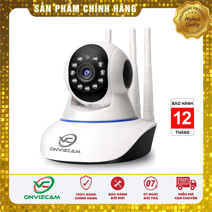 [COMBO KÈM 32G] Camera chống trộm ONVIZCAM v3 sử dụng trong nhà, xoay 360 độ dễ cài đặt kết nối điện thoại, PC