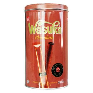 BÁNH CUỘN WASUKA VỊ CHOCOLATE HỘP NHÔM 288GR