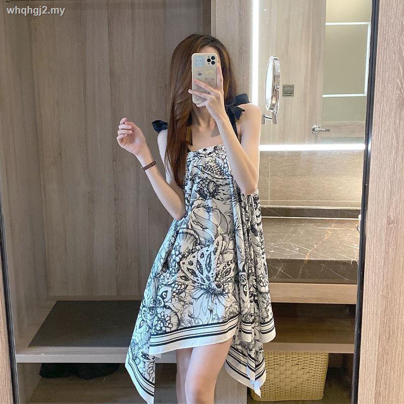 Đầm Dây Bản Rộng Một Mảnh Thiết Kế Độc Đáo Thời Trang Mùa Xuân Chất Lượng Cao Cho Nữ