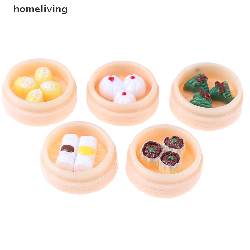 Set 5 Mô Hình Thức Ăn Tỉ Lệ 1: 12 Dùng Để Trang Trí Nhà Búp Bê