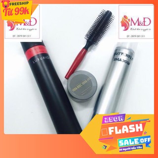 Combo sáp vuốt tóc seba Nhật + gôm luxurious + gôm butterfly + lược tròn