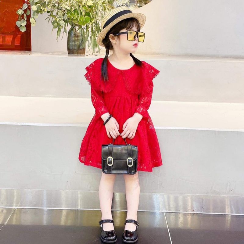 Váy đầm dáng xòe công chúa cho bé gái mềm mịn siêu dễ thương- PoSam Kids