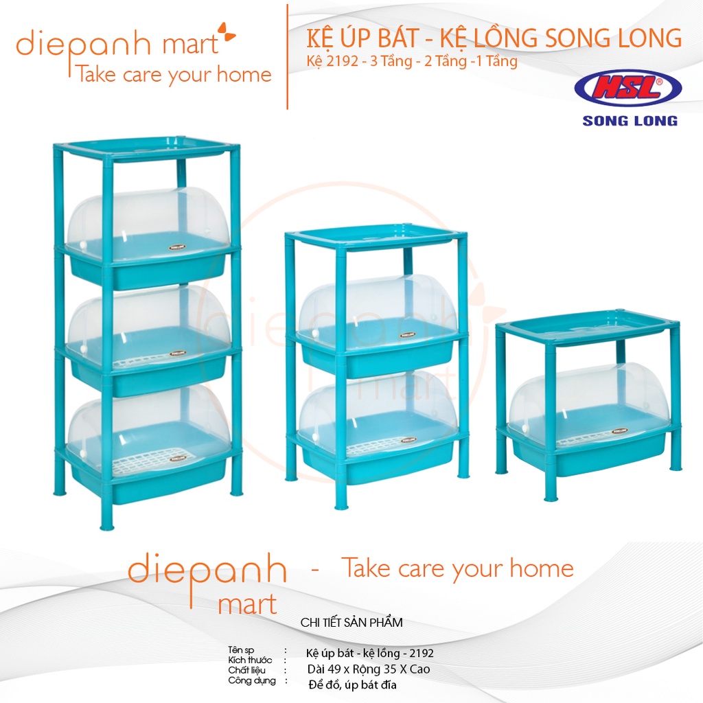 Kệ úp bát đựng đồ Song Long - kệ lồng 2192