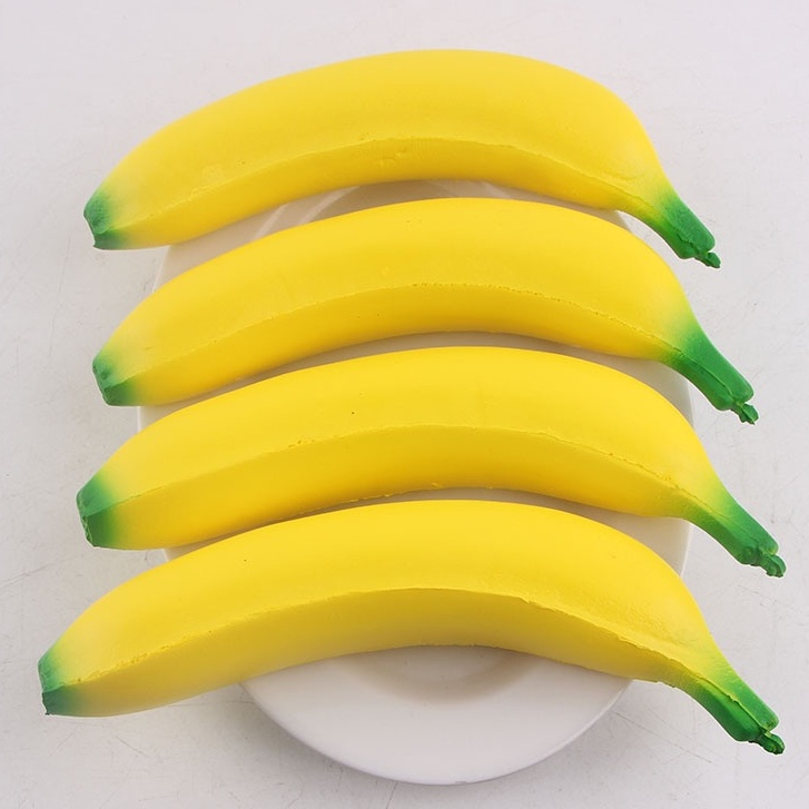 Squishy Lớn JUMBO Hình quả chuối vàng to Đồ Chơi Xốp Giảm Stress Hình mềm mịn dễ Thương đàn hồi Cho Bé