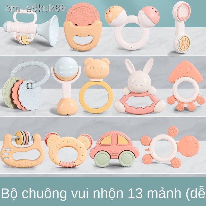 [HOT]> Đồ chơi trẻ em có thể luộc teether Rattle 3-6-12 tháng cắn tay và cầm nắm sơ sinh nam nữ thanh răng hàm