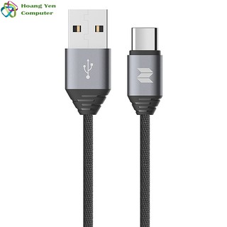 Cáp Sạc TYPE C Rock M5 Cho Android Dây Dù 1M - BH 1 Năm Chính Hãng (MÀU SẮC NGẪU NHIÊN) - Hoàng Yến Computer