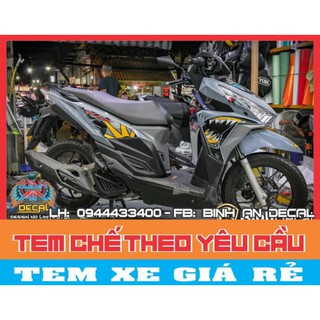 tem rời VARIO cá mập xám xi măng.