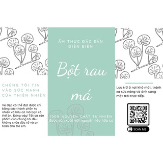 Bột rau má nguyên chất sấy lạnh