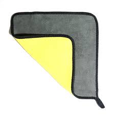 Khăn microfiber lau xe ô tô, xe hơi 2 mặt 2 lớp siêu dầy siêu thấm nước và lau không bị xước size 30x30