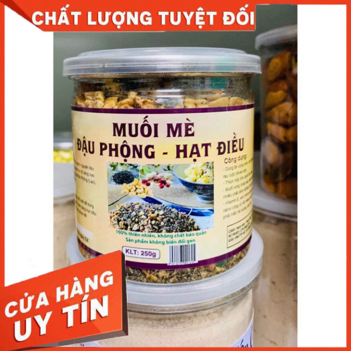 💟 Muối Mè Đậu phộng Hạt Điều Ăn Chay Ăn Kiêng 500g