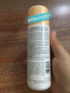 Sữa rửa mặt Jean D’Arcel Clearing Milk 150ml - J107