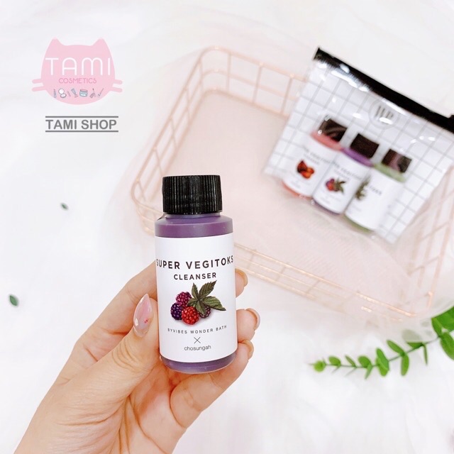SET MINI SỮA RỬA MẶT RAU CỦ THẢI ĐỘC SUPER VEGITOKS | BigBuy360 - bigbuy360.vn