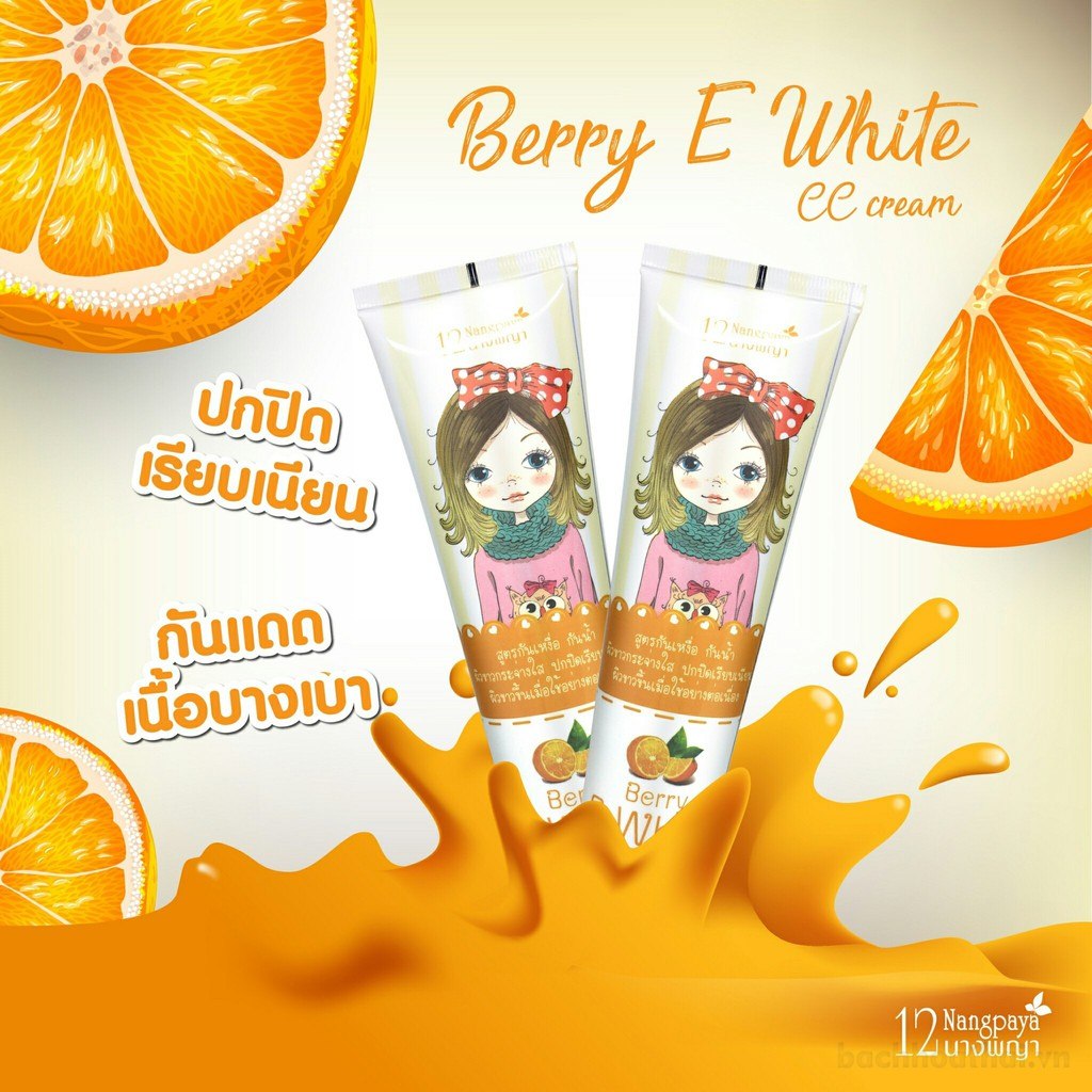 Kem chốnǥ nắng dưỡng da Berry E white CC Cream SPF50 PA+++ Thái Lan