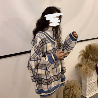 [ORDER] ÁO LEN KẺ CARO XANH/HỒNG ULZZANG