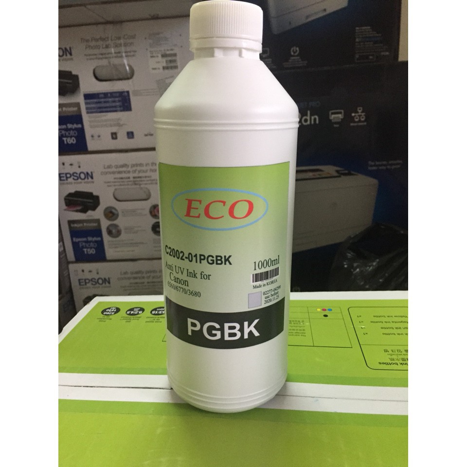 Mực bền màu ECO dùng cho máy in Canon chai 1L