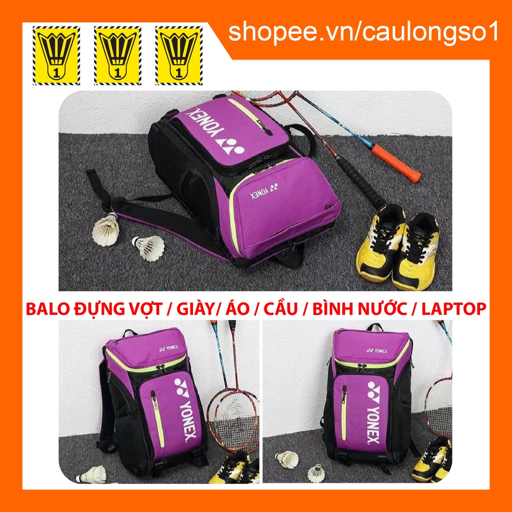 Balo cầu lông yonex mẫu mới đẹp dung tích lớn giá rẻ