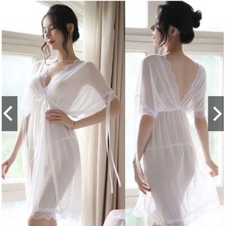 Váy Ngủ Ren Cao Cấp Thắt Eo Tiểu Thư CAO CẤP