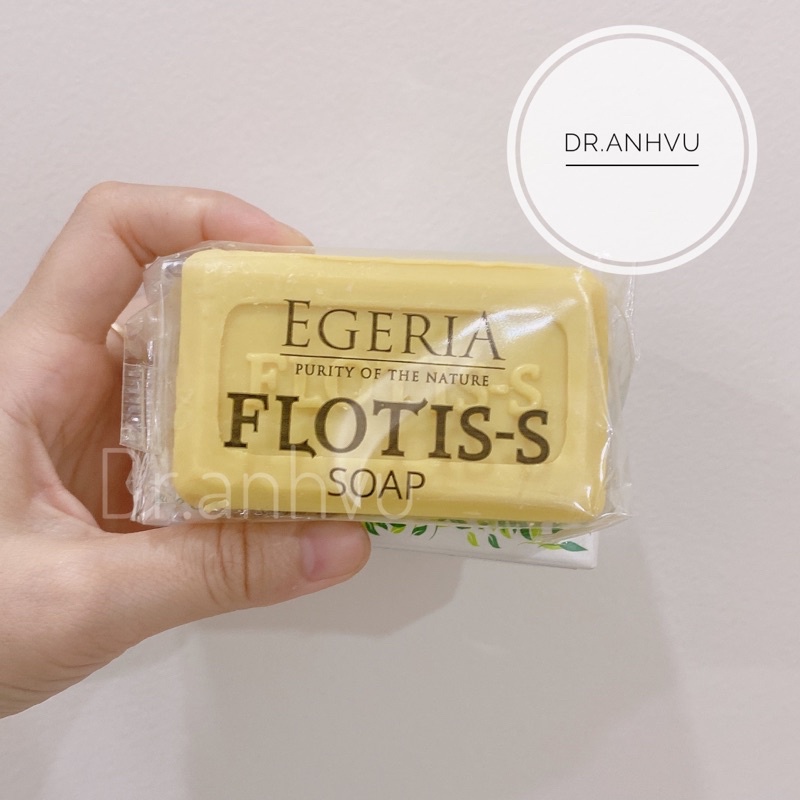 Xà bông tắm Y khoa giảm mụn, giảm dầu Flotis S 80g