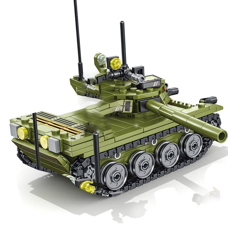 Lắp ghép Mô hình Tank  Army Sembo 105514 xe tank  Main Battle Tank 2 dolls 85 chiến đấu chủ lực