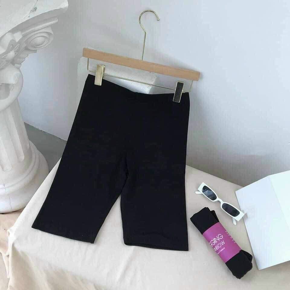 Quần legging nữ ngố siêu hot thời trang đen trơn trẻ trung dễ phối đồ cực sexy mềm mịn không xù, không lộ (40-60KG)