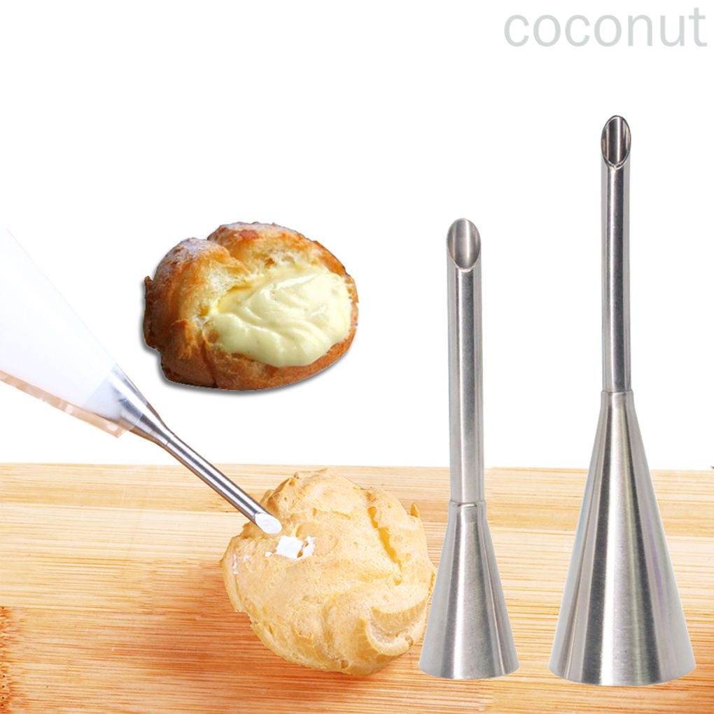 Bộ 2 Đuôi Bắt Bông Kem Trang Trí Bánh Bằng Thép Không Gỉ