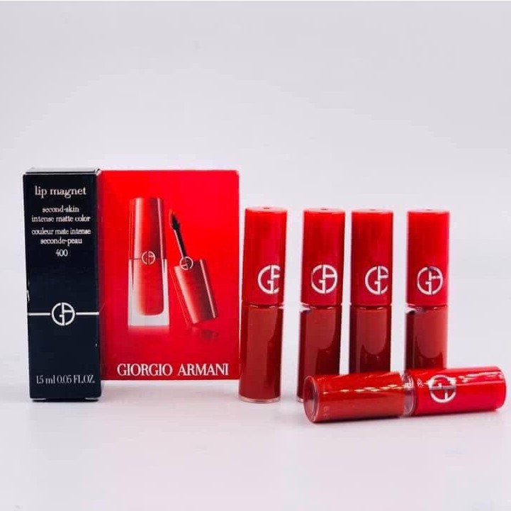 Son Giorgio Armani Lip Magnet Liquid Lipstick Mini Màu 400 đỏ cổ điển | BigBuy360 - bigbuy360.vn