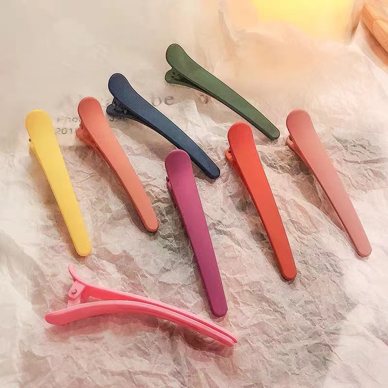 Kẹp Tóc Mỏ Vịt 7.5Cm Màu Sắc Sặc Sỡ Phong Cách Hàn Quốc Cho Nữ
