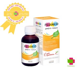 Pediakid Appetit Tonus, Pháp (125ml) Siro giảm biếng ăn, giúp ăn ngon miệng cho bé 6 tháng tuổi trở lên