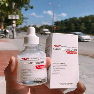 Serum trắng da 7day whitening program glutathione 700 V-ample