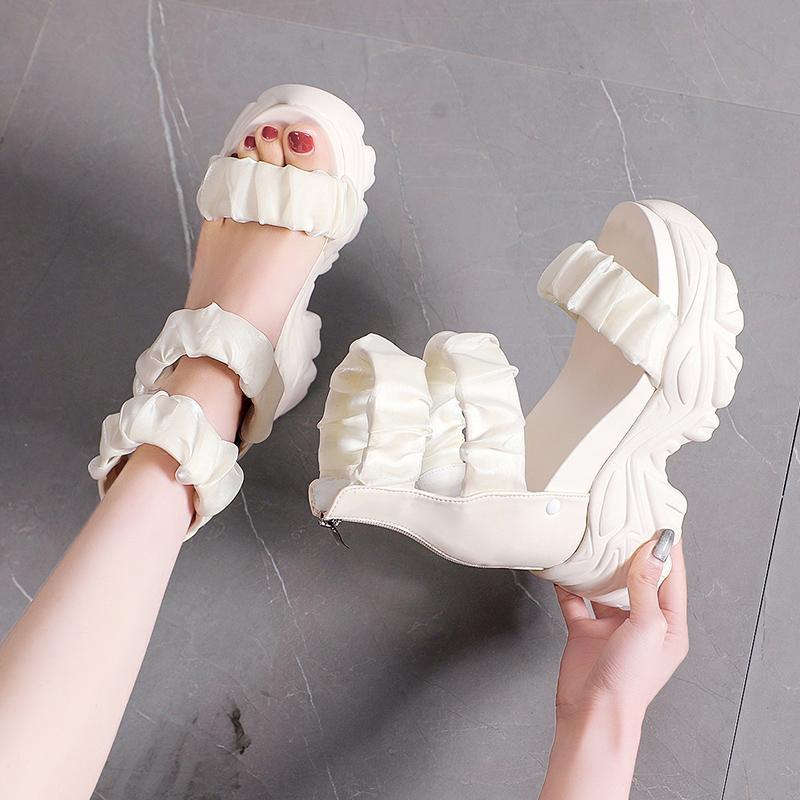 Giày Sandal Đế Dày Thời Trang Mùa Hè Dành Cho Nữ