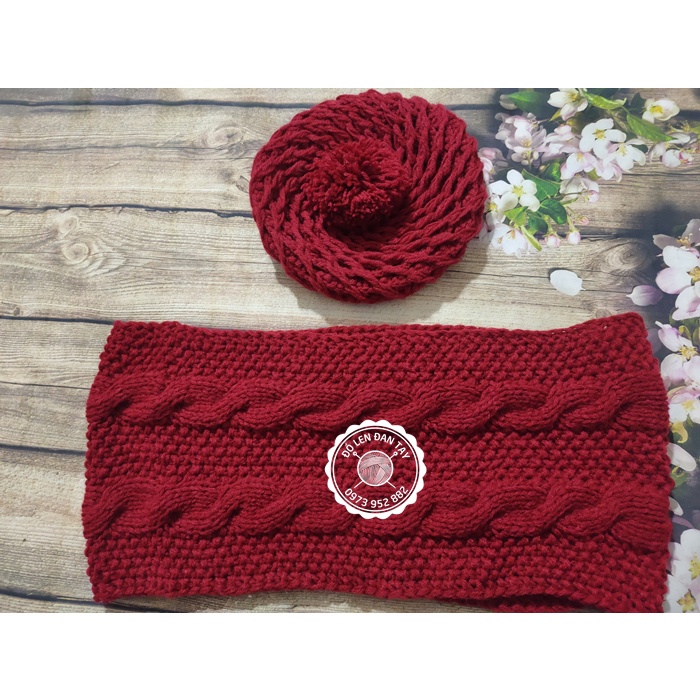 Mũ len móc tay dáng beret - sản phẩm handmade độc đáo - Quà tặng ý nghĩa