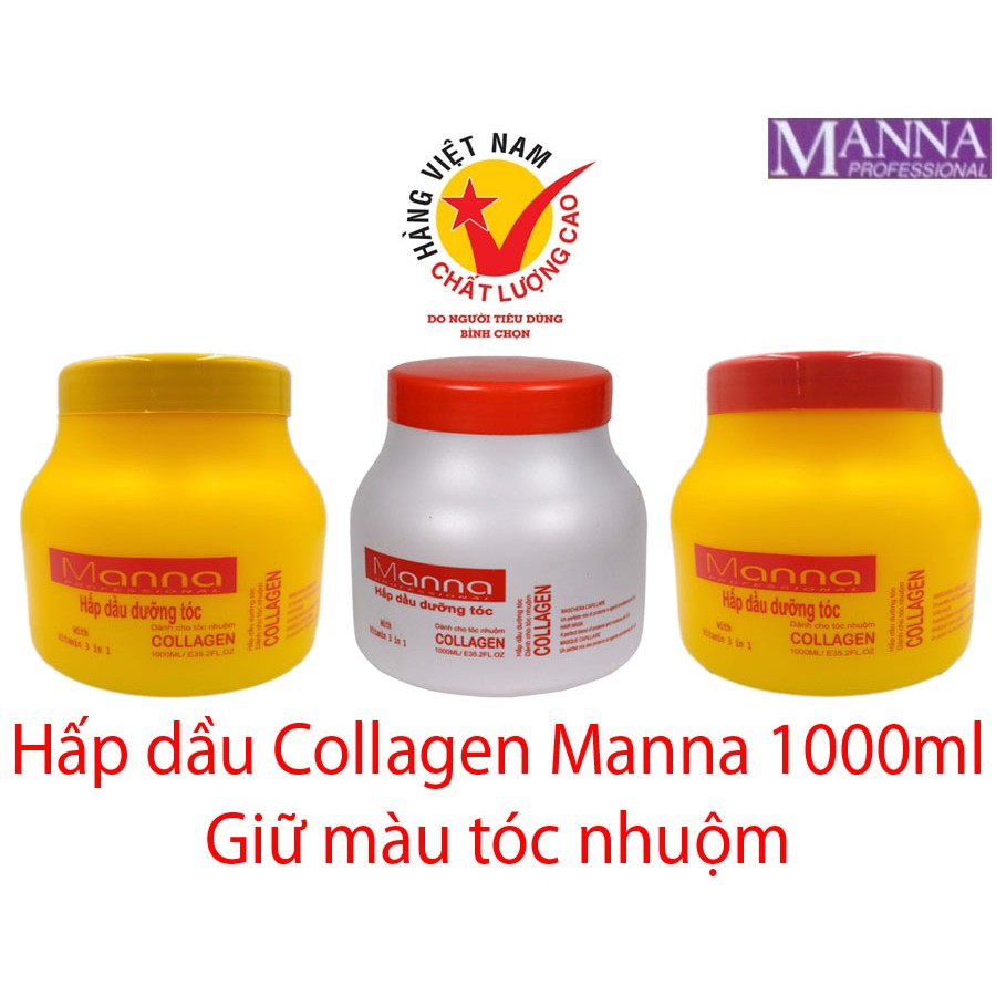 Hấp dầu Manna dành cho tóc nhuộm 1000ml