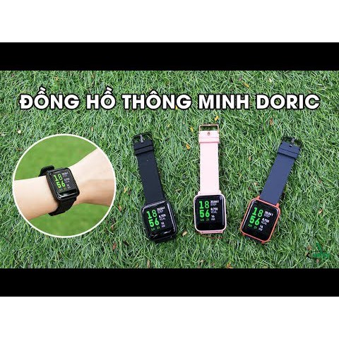 Đồng hồ thông minh Doric (Đen) đo nhịp tim, huyết áp, nồng độ oxy