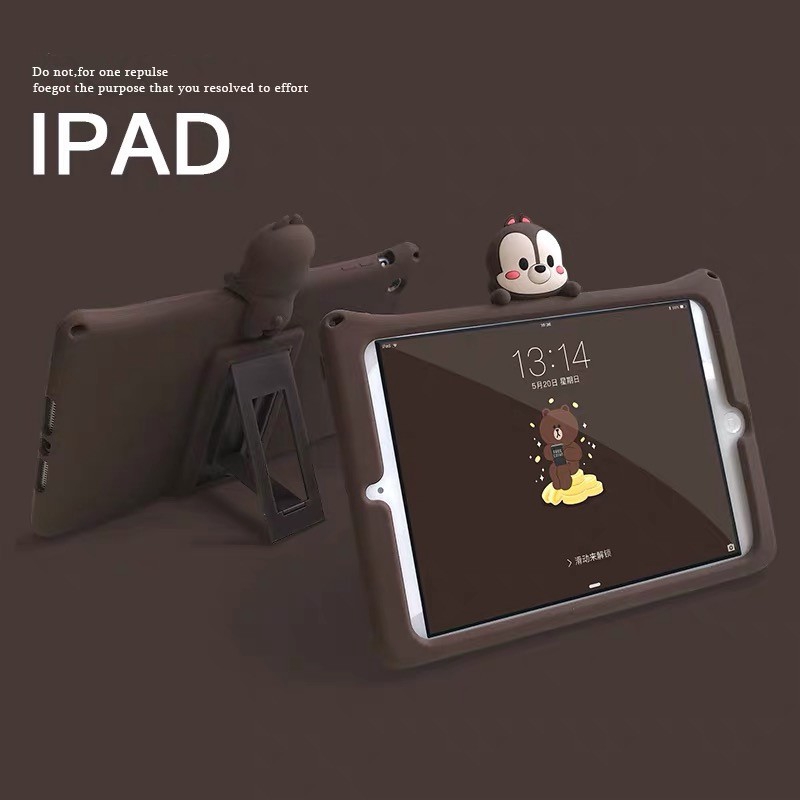 Ốp silicon chống sốc kiểu dáng hoạt hình cho iPad 2 3 4 Mini 3 2 1 4 5 2017 2018 9.7 10.5 Air Pro 2019 | BigBuy360 - bigbuy360.vn