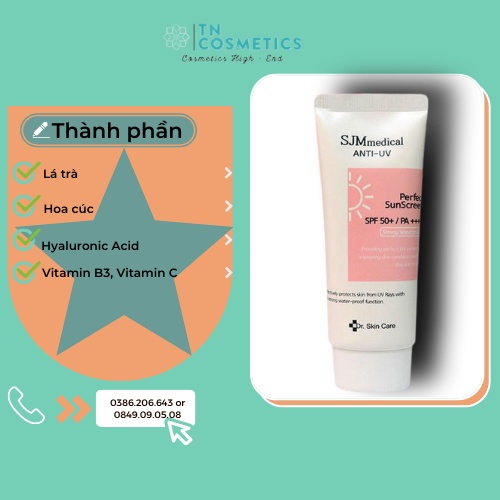 Kem chống nắng SJMmedical Anti U-V, KCN SJMmedical Anti U-V 50g SPF 50+ PA++++ KCN1031 | BigBuy360 - bigbuy360.vn