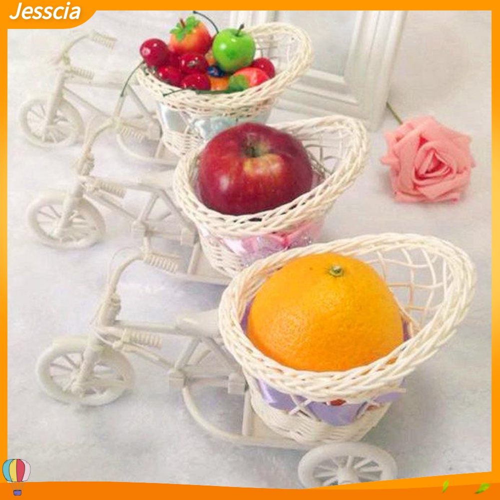 Jessica| Giỏ Hoa Đan Mây Hình Xe Đạp Trang Trí Tiệc Cưới