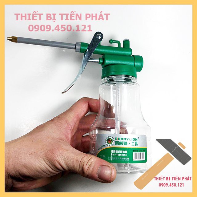 BÌNH BƠM NHỚT BERRYLION, XỊT DẦU ĐƯỢC LÀM BẰNG NHỰA TRONG SUỐT 350G (180mL)