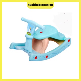 Ghế ăn dặm 2 trong 1 cho bé kiêm ghế bập bênh