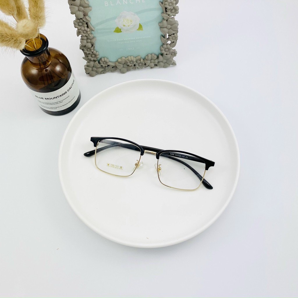 Gọng kính cận nam nữ DOCO MART 6205 mắt vuông viền kim loại cao cấp không gỉ | BigBuy360 - bigbuy360.vn