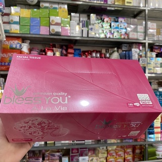Khăn giấy lụa Bless You hộp 180 tờ