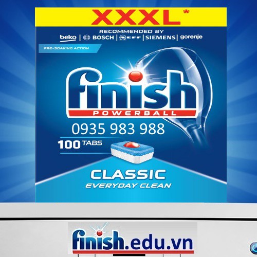 Viên rửa bát Finish Classic 100 viên - HANOIMART