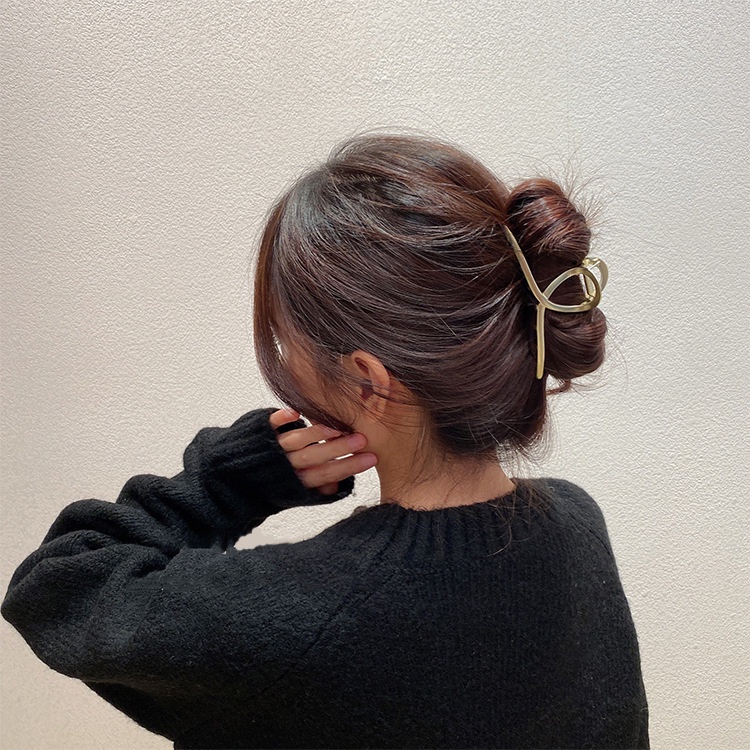 Kẹp Tóc Càng Cua Hàn Quốc Màu Vàng Phụ Kiện Thời Trang Cho Nữ AB088