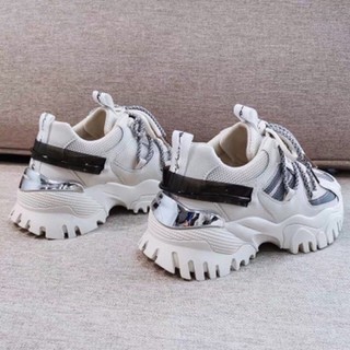 Giày sneaker độn đế Phản quang 2 quai khuy